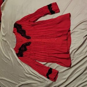 Red blouse